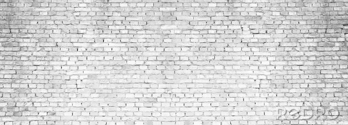 Behang Grijze bakstenen geplaatst in een muur