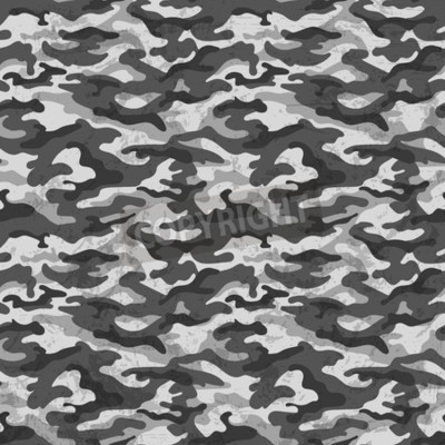 Behang Grijze camouflage voor jongeren