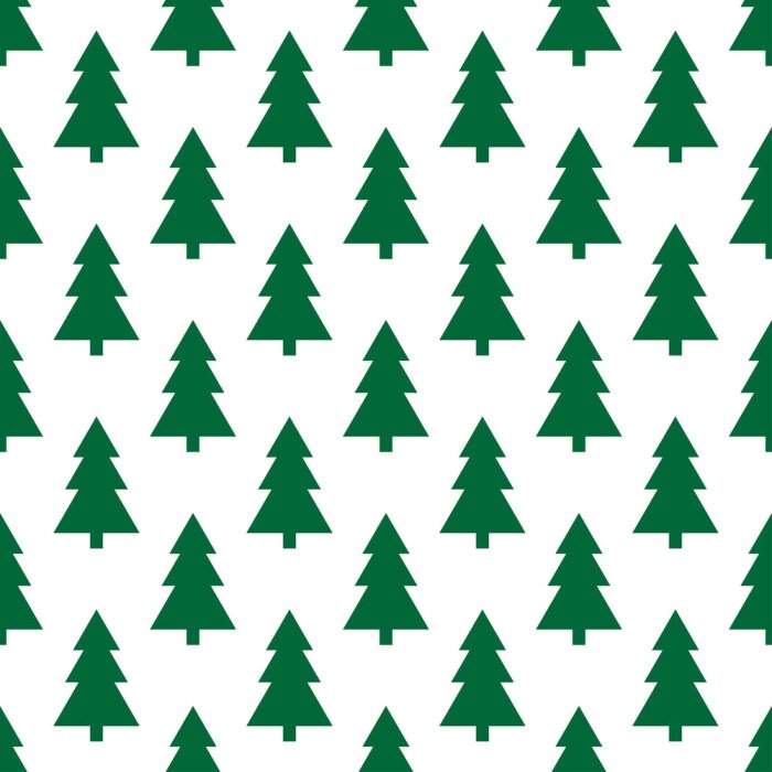 Behang Groene minimalistische bomen