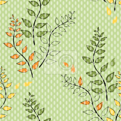 Behang Groene Takken