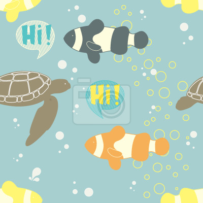 Behang Groeten Vissen