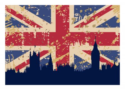 Grote Vlag en Londen Groot-Brittannië