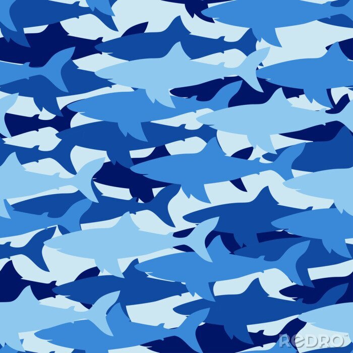 Behang Haaien in het water