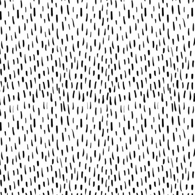 Behang Hand drawn vector doodle pattern with black lines on white background for textile, clothing and graphic design