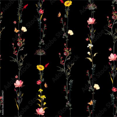 Behang Hangend bloemenornament