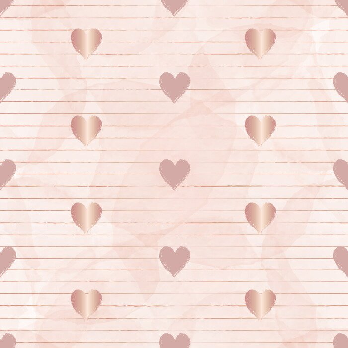 Behang Harten aan de lijn