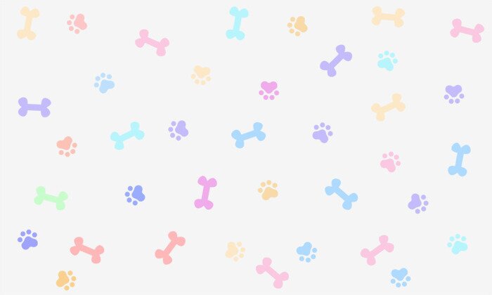 Behang Hartjes en botten voor honden