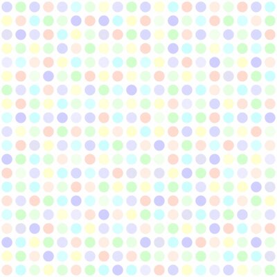 Behang Helder motief met gekleurde stippen