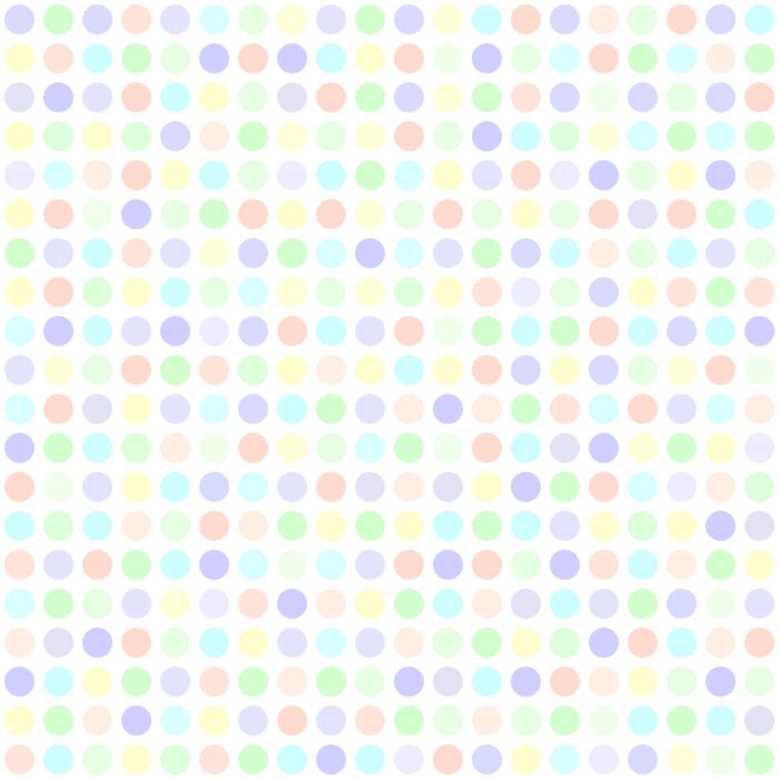 Behang Helder motief met gekleurde stippen