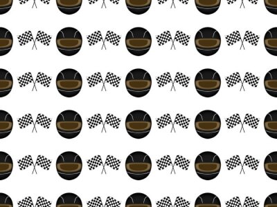 Behang Helm en vlaggen