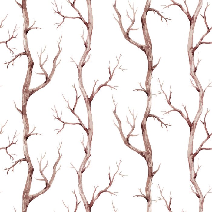 Behang Herfst op een witte achtergrond