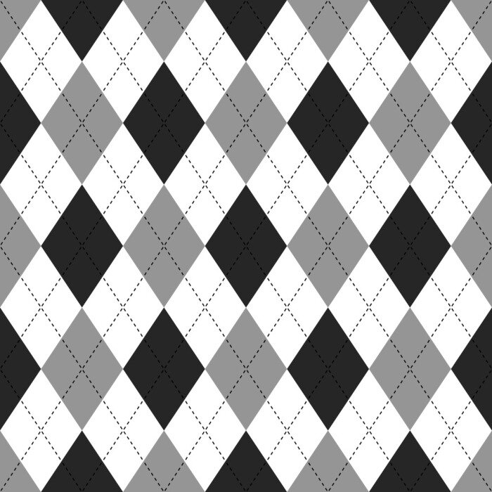 Behang Het patroon van Argyle