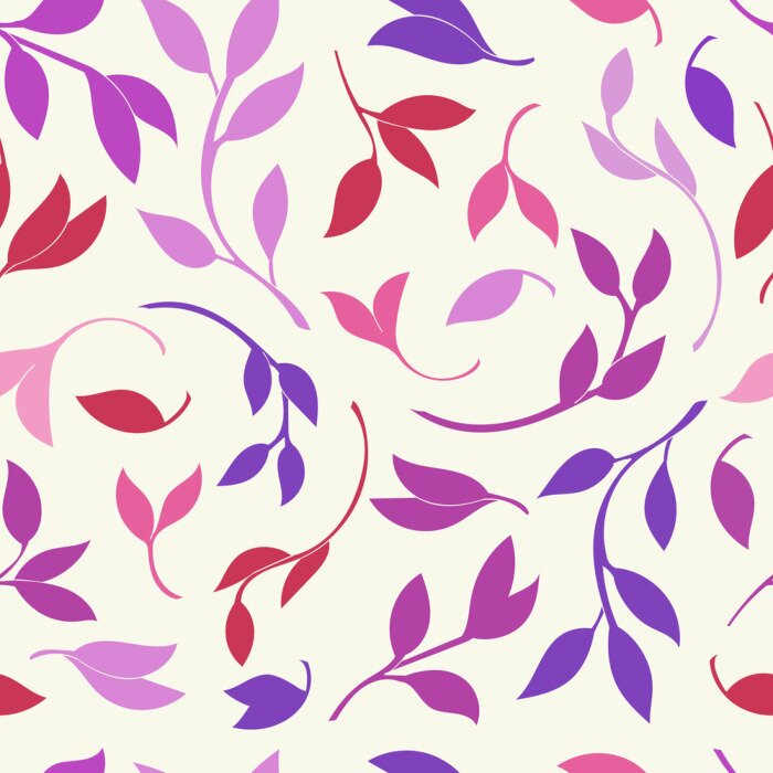 Behang Het patroon van bladeren