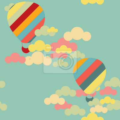 Behang Hete luchtballon