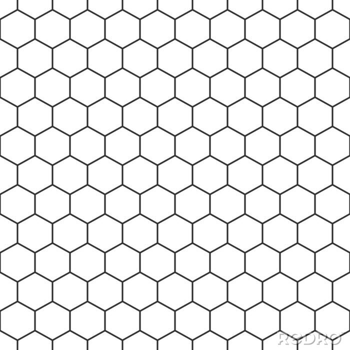 Behang hexagon seamless pattern background