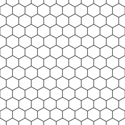 Behang Hexagon seamless pattern background