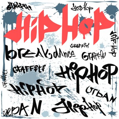 hip-hop graffiti vector stedelijke achtergrond