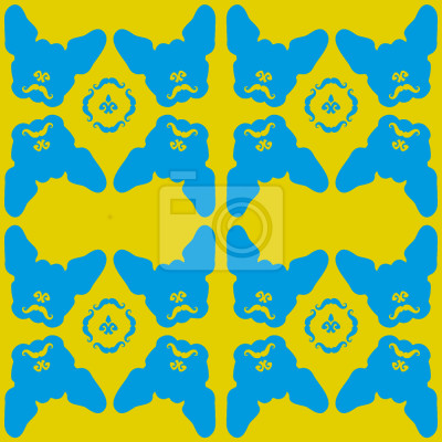 Behang Hondenkoppen in felle kleuren