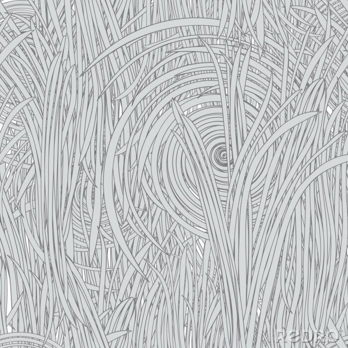 Behang Hoog gras in een abstracte stijl