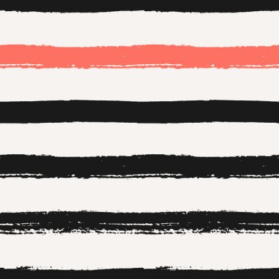 Behang Horizontale strepen geschilderd in waterverf