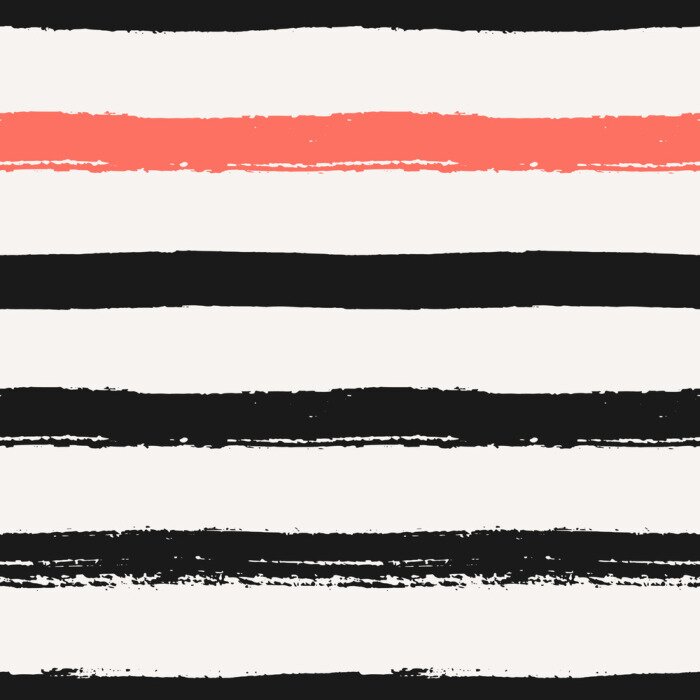 Behang Horizontale strepen geschilderd in waterverf