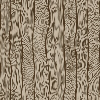 Behang Houten textuur in bruin