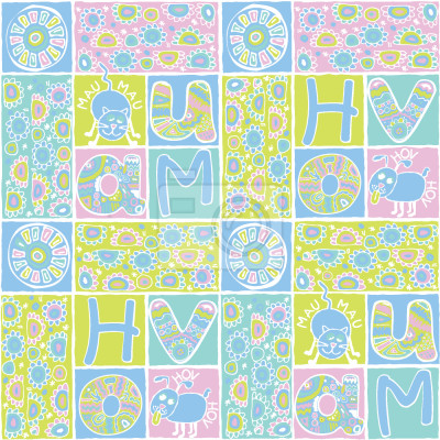 Behang Huisdieren van het Lapwerk