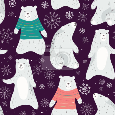 Behang ijsberen Leuke