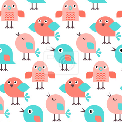 Behang In afwachtende vogels