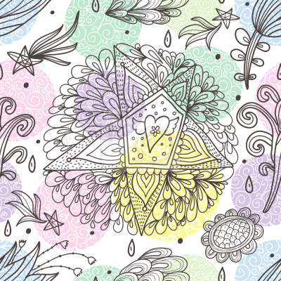 Behang In Dromen Stuur ik Sterren en Bloemen