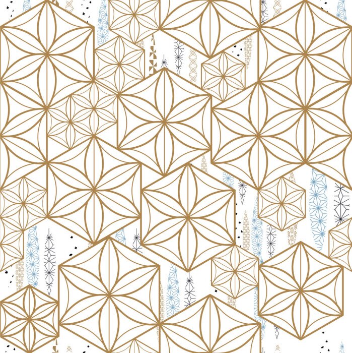 Behang Japanse patroonvector.