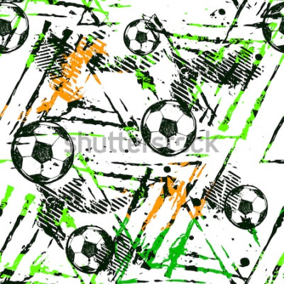 Behang Jeugd grunge voetbal thema