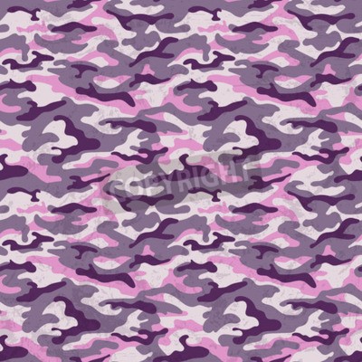 Behang Jeugdcamouflage in roze