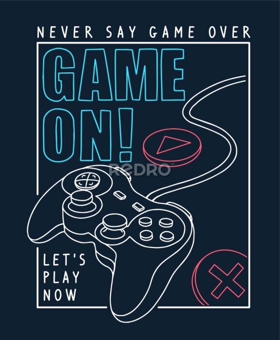 Behang Joystick-illustratie