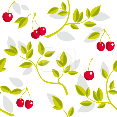 Behang Kersentakken Wit