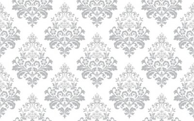 Behang Klassiek damast ornament