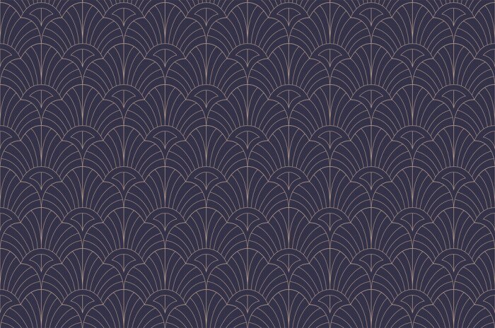 Behang Klassiek Jugendstilpatroon