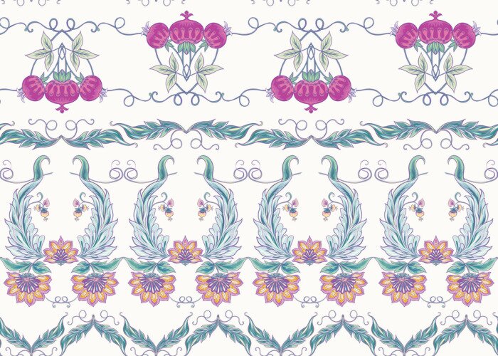 Behang Klassiek keukenontwerp