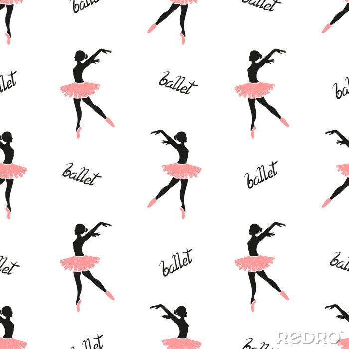 Behang Klassieke ballethouding