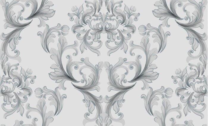 Behang Klassieke elegantie in barokstijl