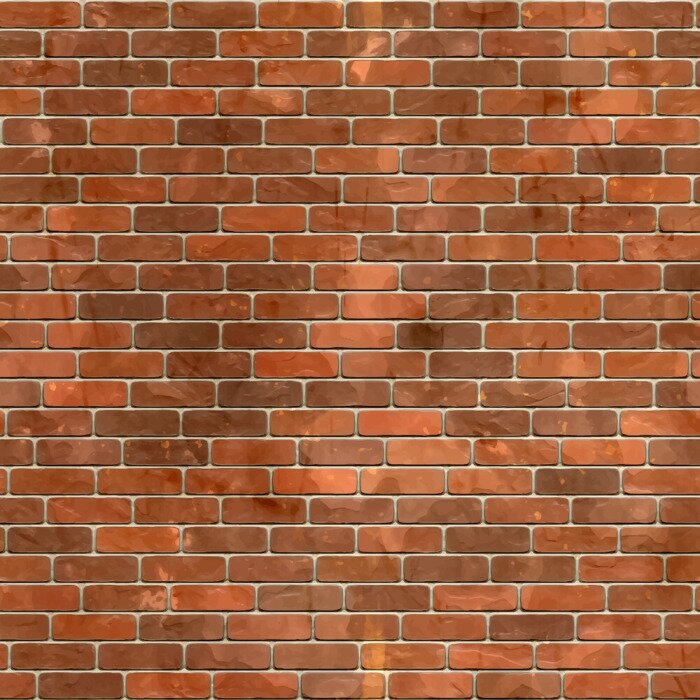 Behang Klassieke rode baksteen