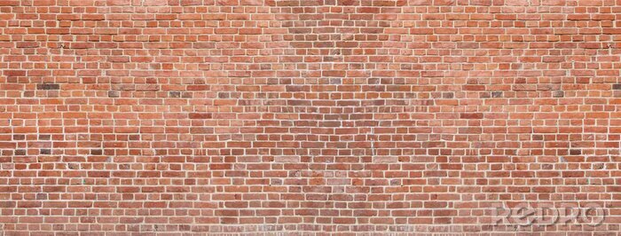 Behang Kleine oranje bakstenen