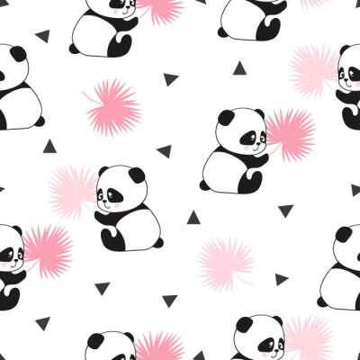 Kleine schattige panda's