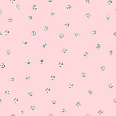 Behang Kleine stippen op een roze achtergrond