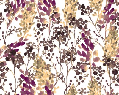 Behang Kleuren van struikgewas in de herfst