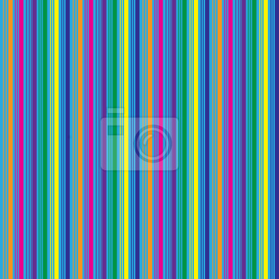 Behang Kleurrijk dessin dichte strepen