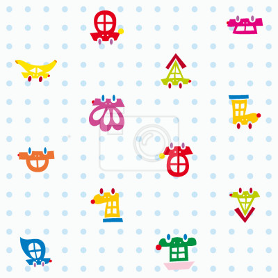 Behang Kleurrijke auto's