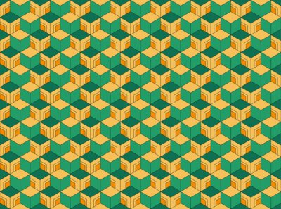 Behang Kleurrijke Demon Slayer textuur