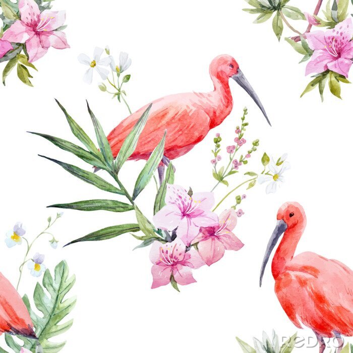 Behang Kleurrijke dieren op een lichte achtergrond