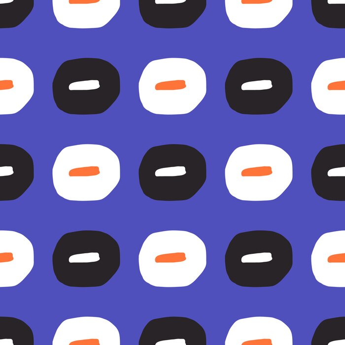 Behang Kleurrijke retro stippen